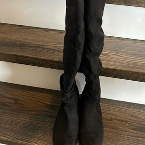 Lexi & Abbie Black Knee-High Boots